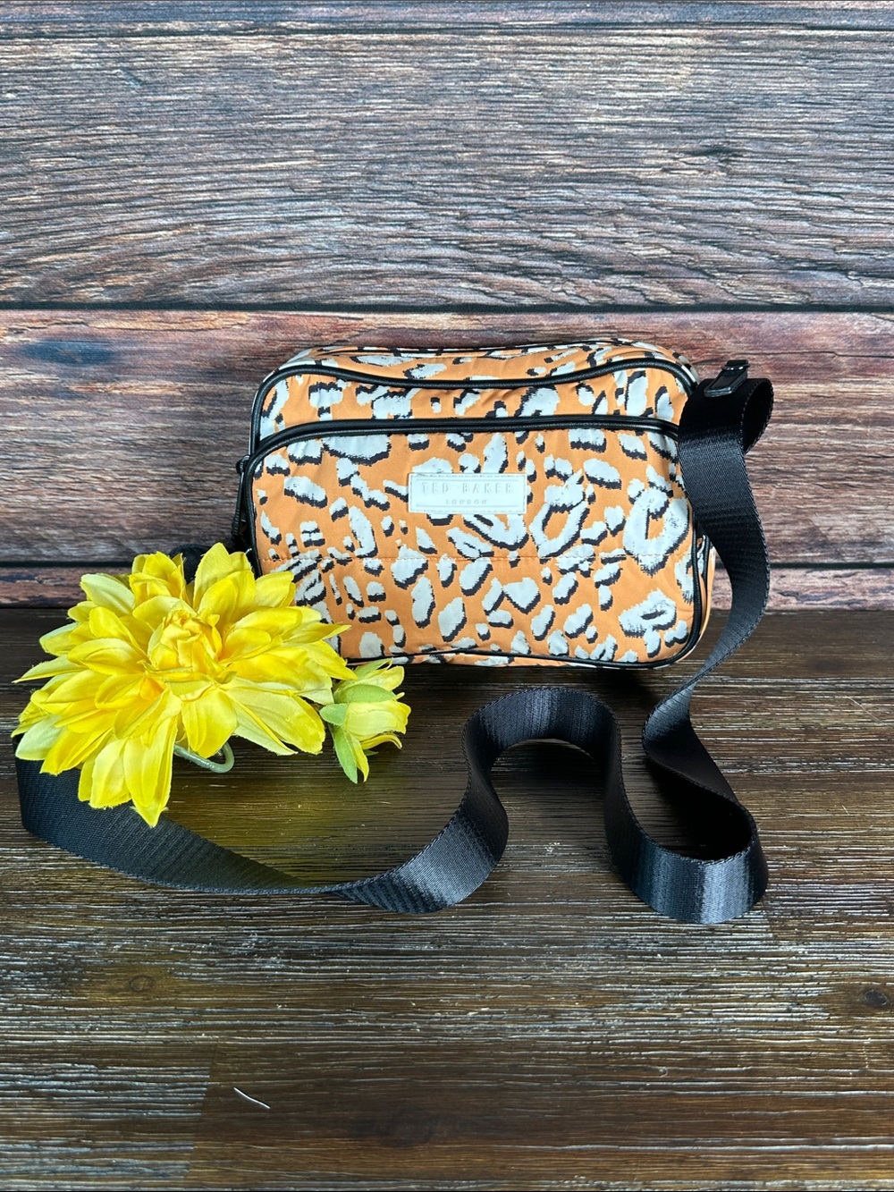 Ted Baker Niqia Leopard Detail Puffer Crossbody!